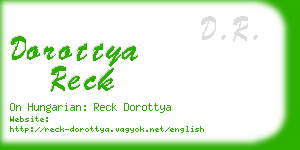 dorottya reck business card